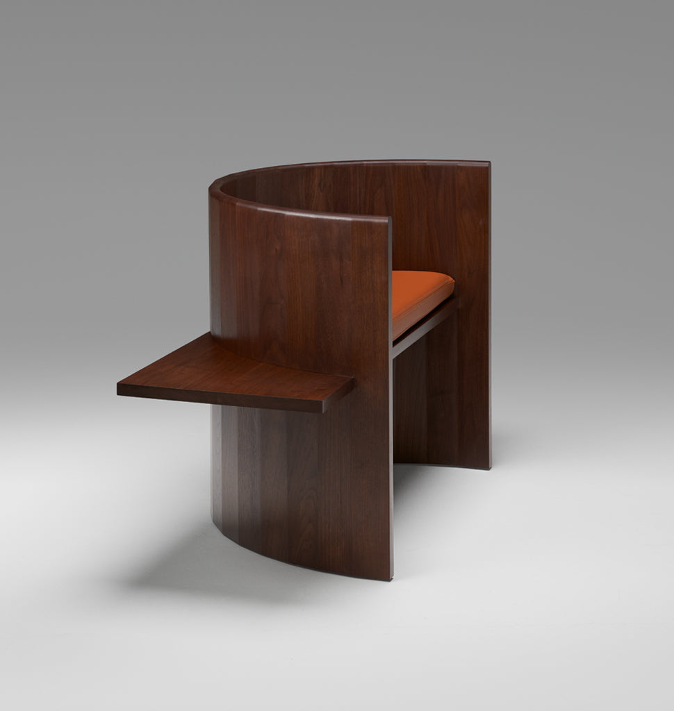 Sit, Set Chair (Black walnut / Caramel leather)