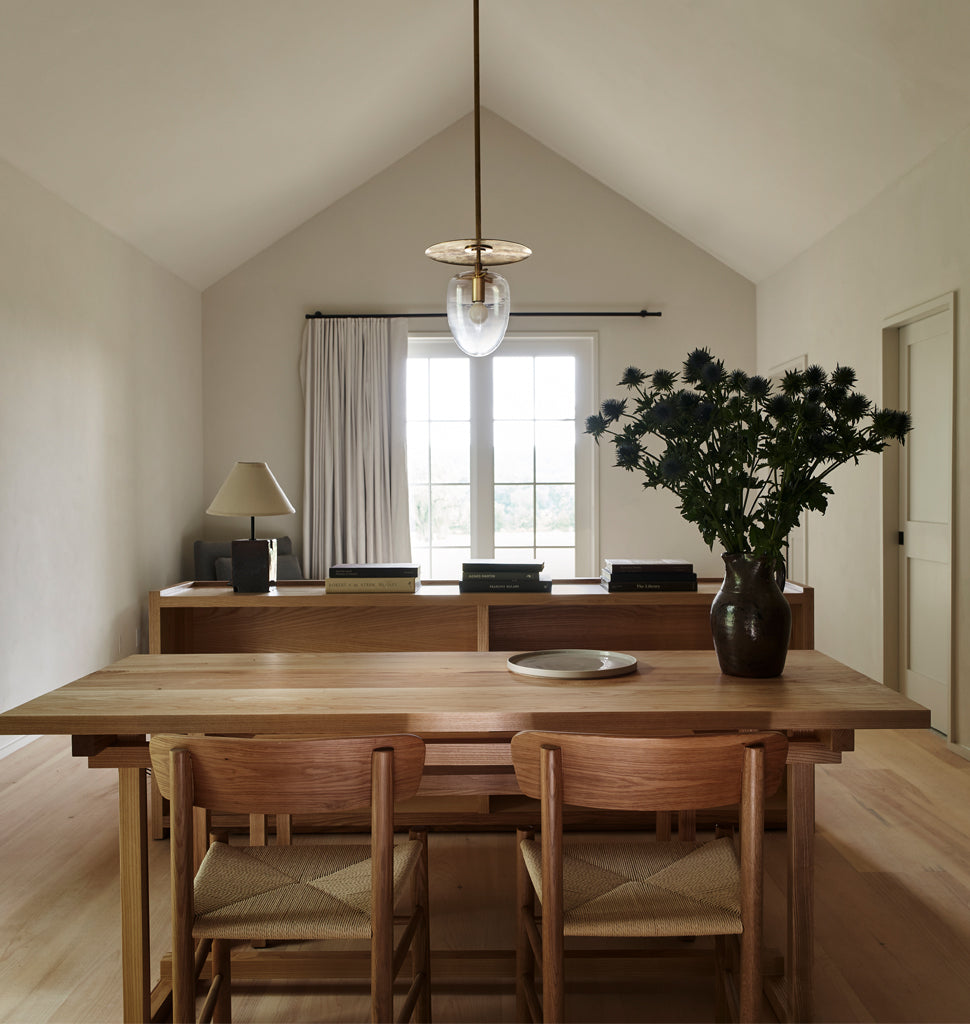 Pendant 01 (Unlacquered brass) — Inness, Accord, New York. Interior by Post Company. Image by Adrian Gaut