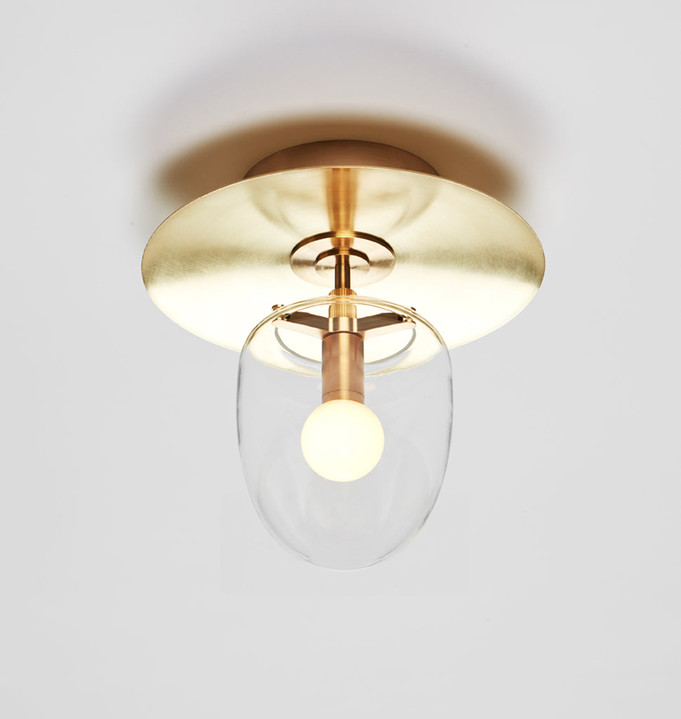 Bell flush shop mount light