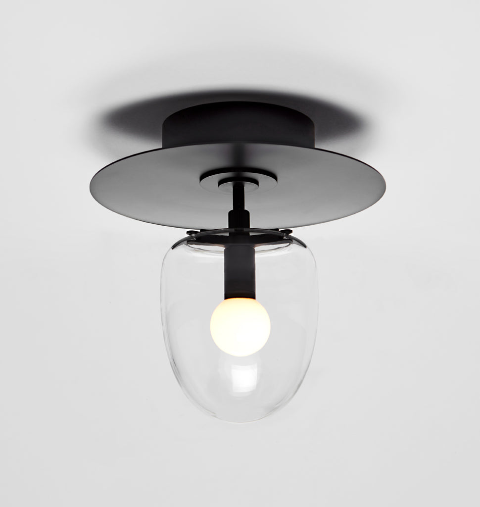 Bell flush shop mount light