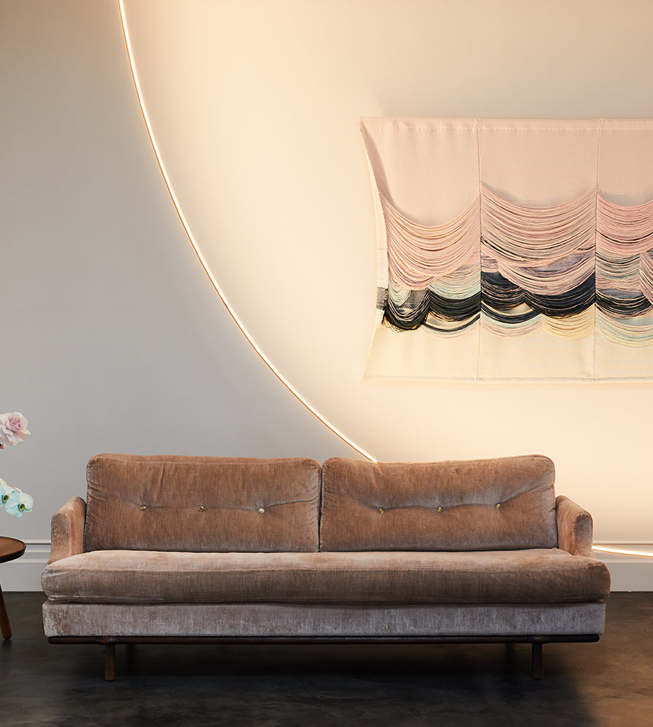 05 - Ceiling to Wall (Black) — Roll & Hill Showroom, New York City. Image by Nicole Franzen