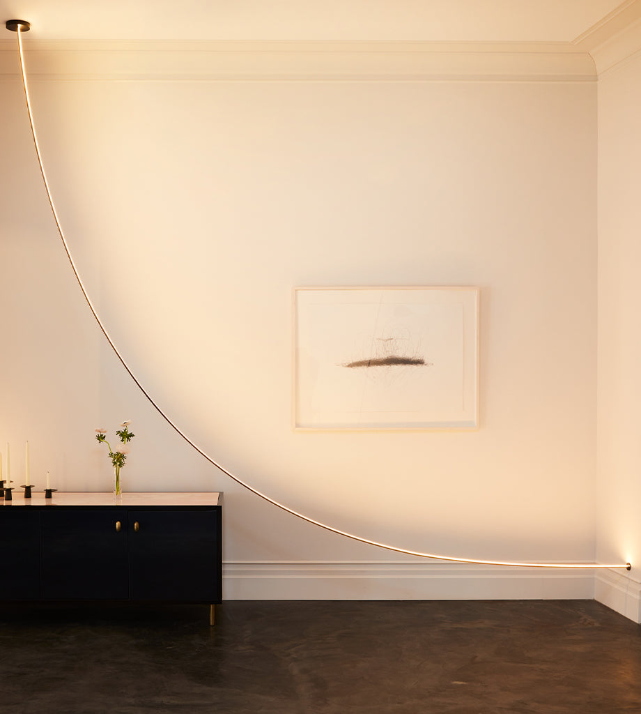 05 - Ceiling to Wall (Black) — Roll & Hill Showroom, New York City. Image by Nicole Franzen