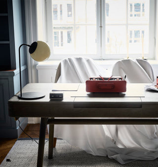 Desk Lamp (Black/Cream) — Stockholm, Sweden. Image by Fredrik Sweger
