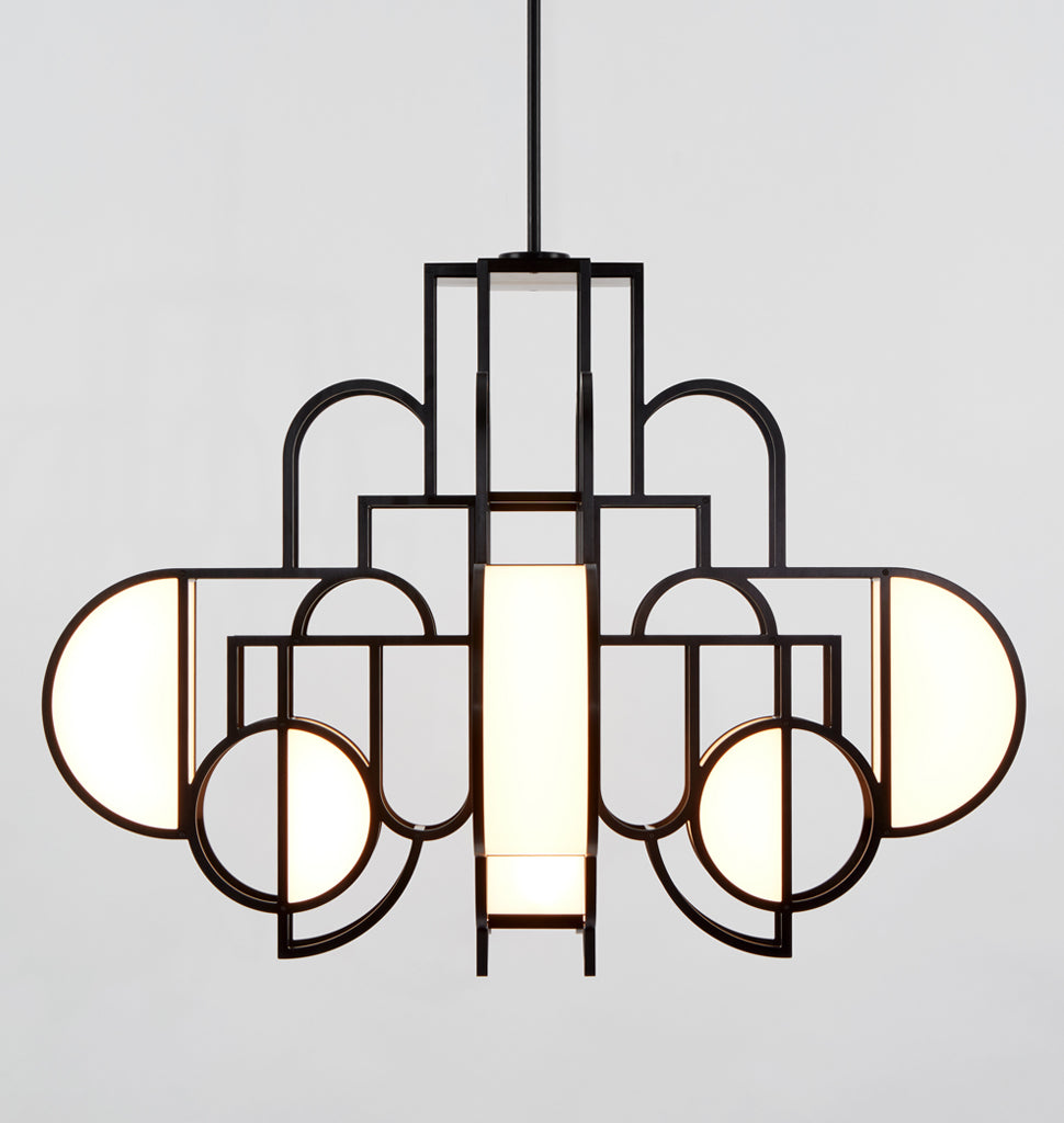 Chandelier - 02 (Matte black)