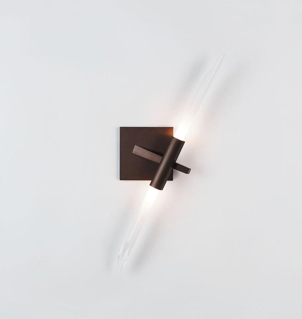 Sconce - 2 Lights (Bronze/Angle-cut glass)