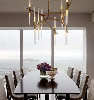 Custom Configuration (Brushed brass/Straight cut glass) — Private residence, San Francisco
