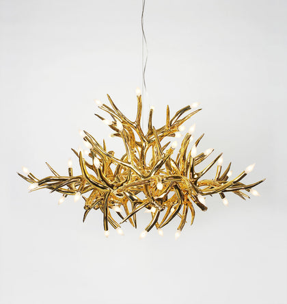 Gold antler chandelier cheap