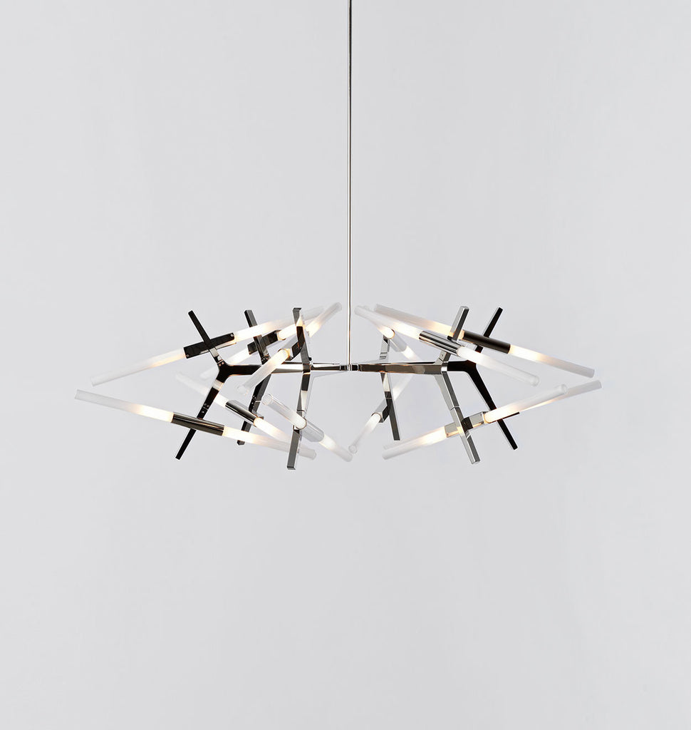 03 - 24 Lights (Polished nickel/Straight-cut glass)