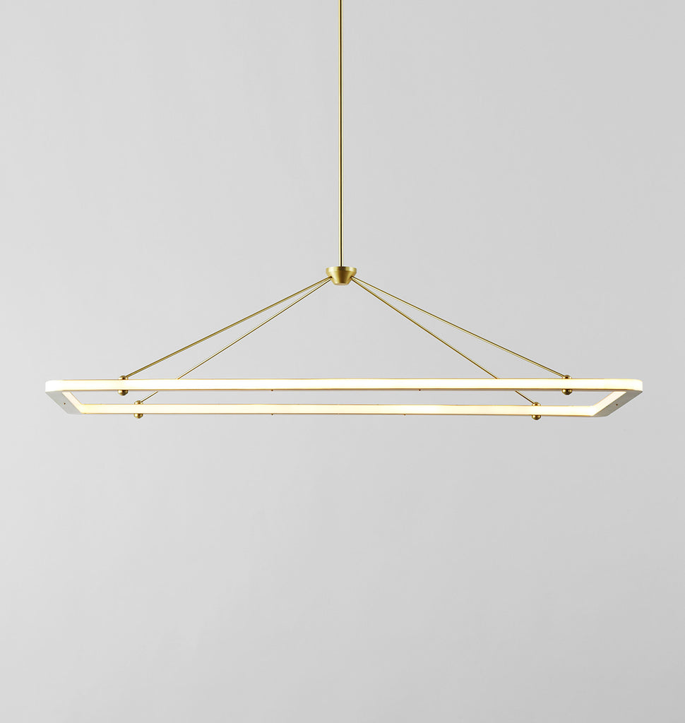 Rectangle Pendant (Brushed brass)