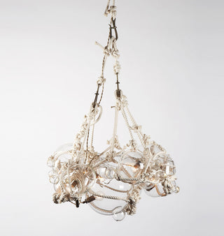 Chandelier   1 Lg, 6 Sm Bubbles (Natural/Clear)
