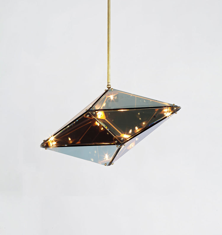 Horizontal - 24 inch (Brushed brass/Transparent mirror)