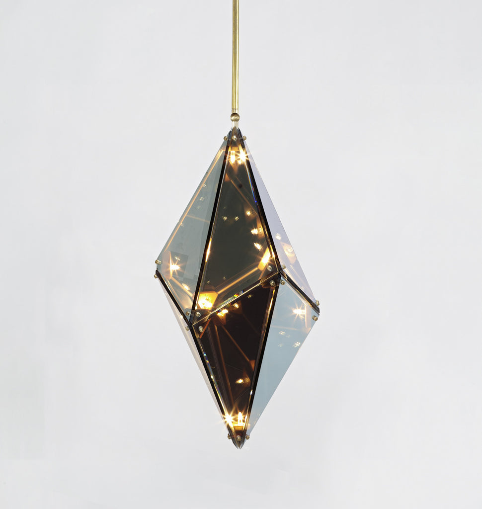 24 inches - Vertical (Brushed brass/Transparent mirror)