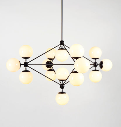 Modo | Chandelier - 4 Sided, 15 Globes | Jason Miller – Roll & Hill