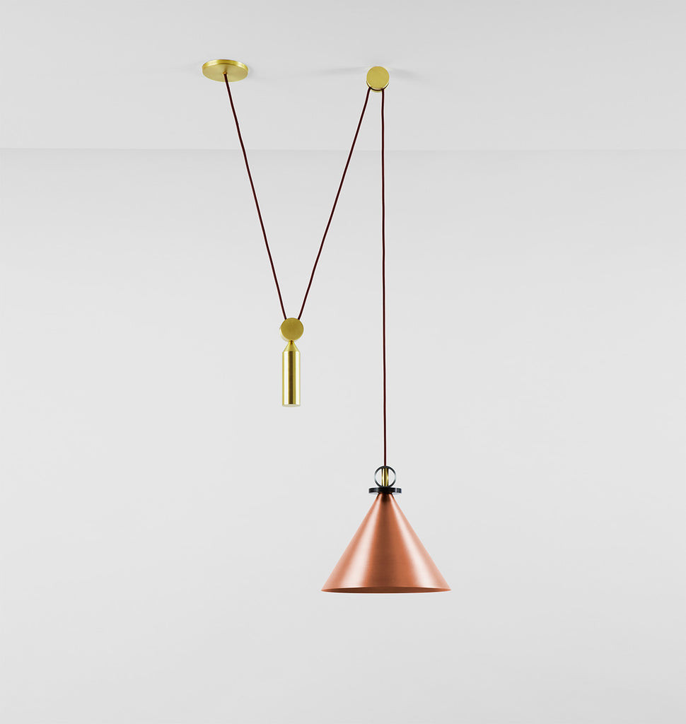 Pendant - Cone (Brushed copper)