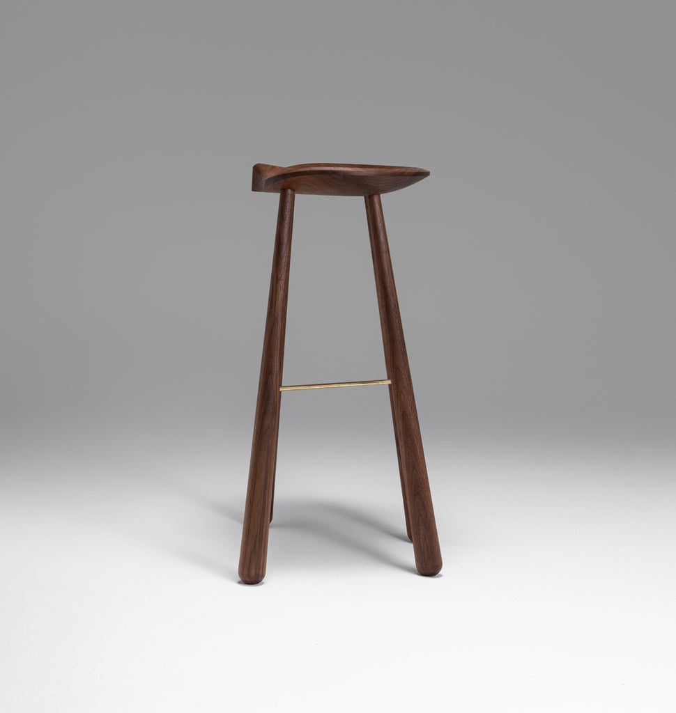 Taper Bar Stool (Black walnut)