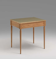 The Cain Side Table (White Oak/Brass)