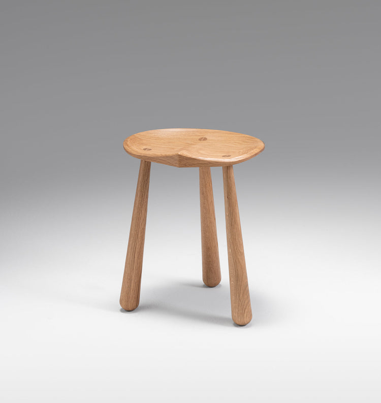 Taper Low Stool White Oak