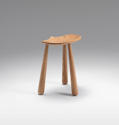 Taper Low Stool | White Oak | Karl Zahn – Roll & Hill