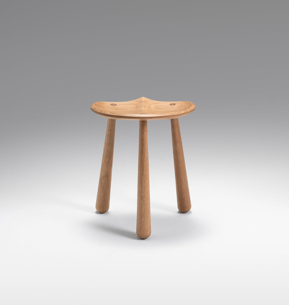 Taper Low Stool (White oak)