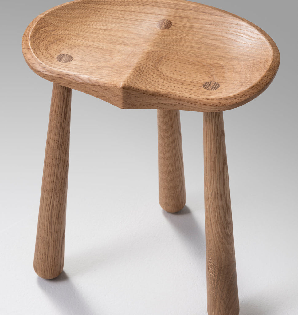 Taper Low Stool (White oak)