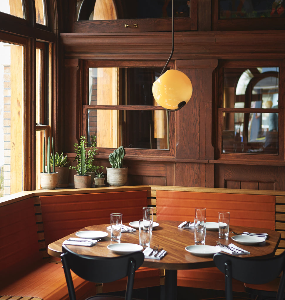 Pendant (Black/Cream) —  Wm. Mulherin's Sons, Philadelphia. Image by Michael Persico