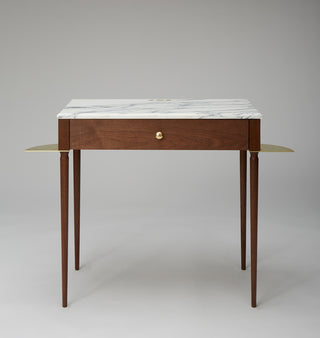 The Cain Nightstand (Black Walnut/Stone)
