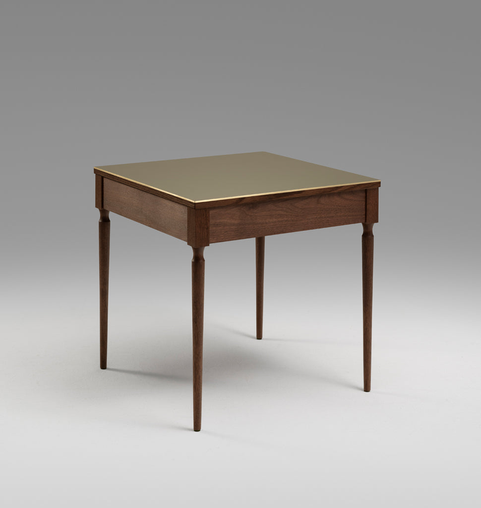 The Cain Side Table (Black Walnut/Brass)